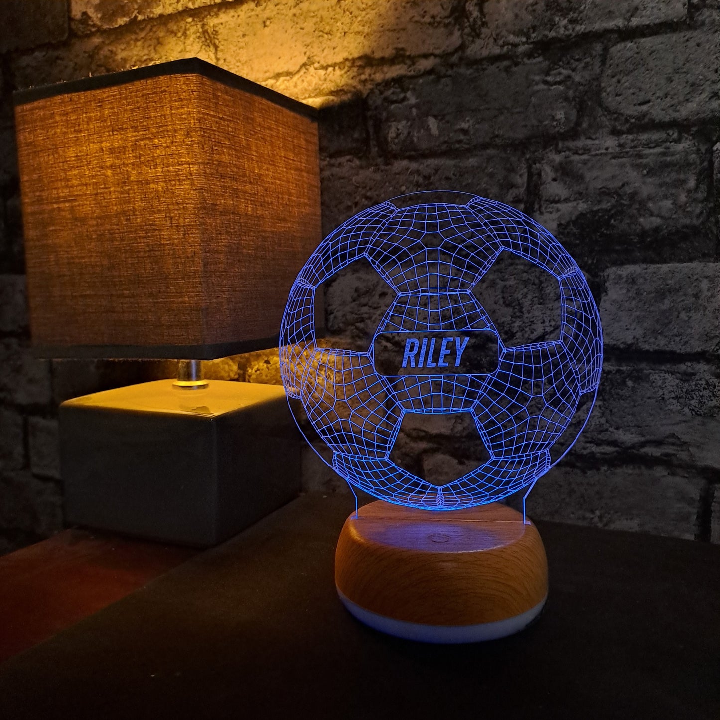 Personalised Football LED Lamp Night Light