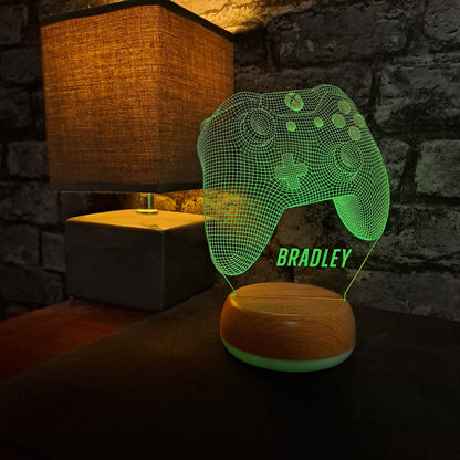 Personalised Xbox Controller LED Lamp Night Light