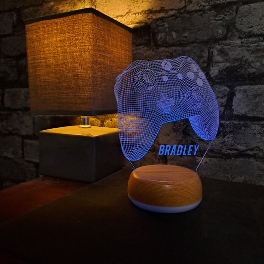 Personalised Xbox Controller LED Lamp Night Light