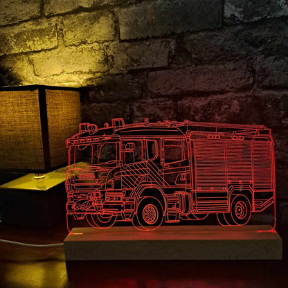 Fire Engine LED Lamp Night Light