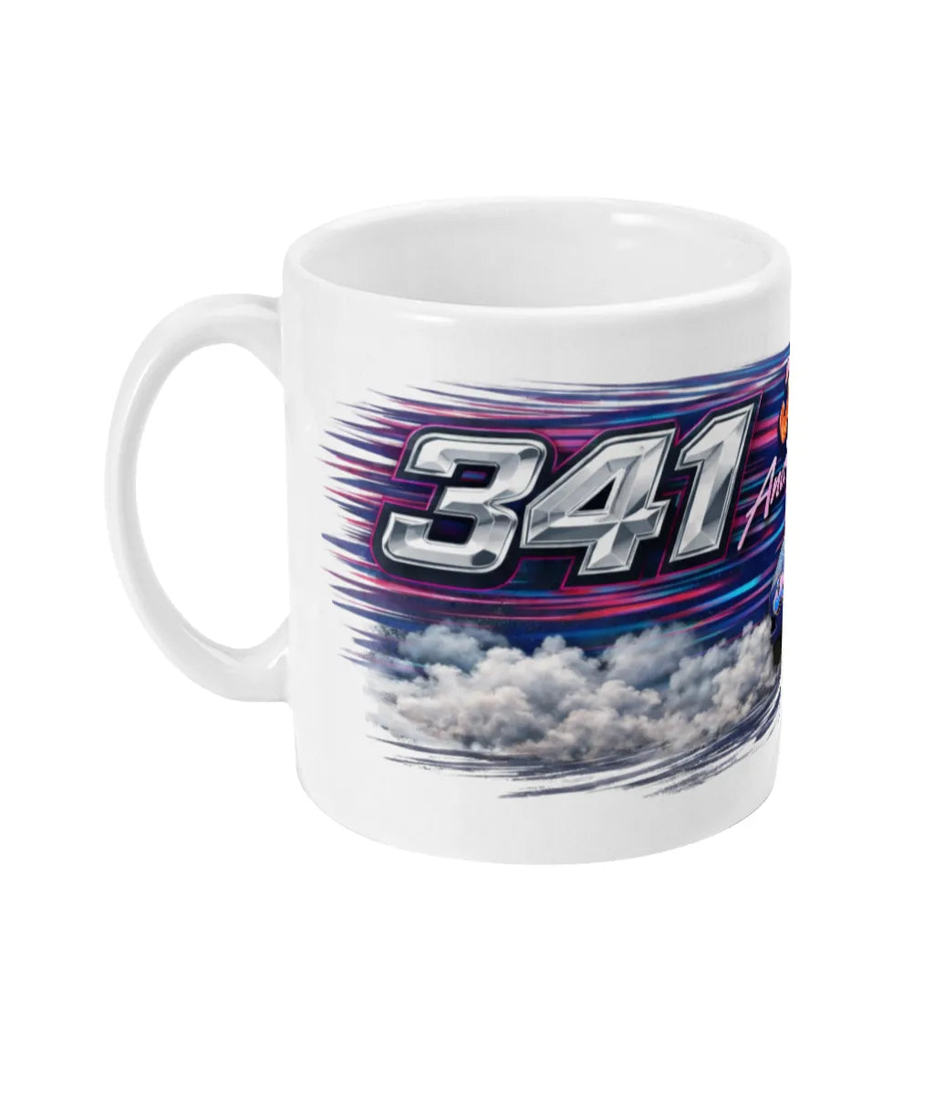 Jonesey #341 Banger Racing Mug – left side view