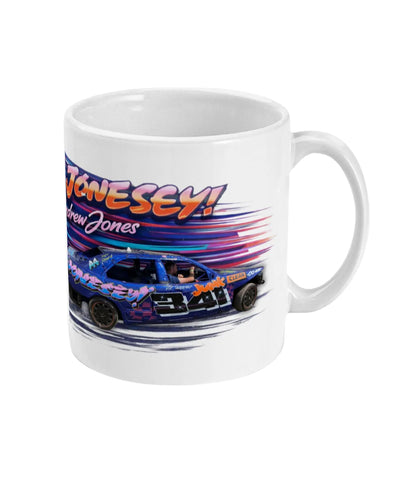 Jonesey #341 Banger Racing Mug – right side view