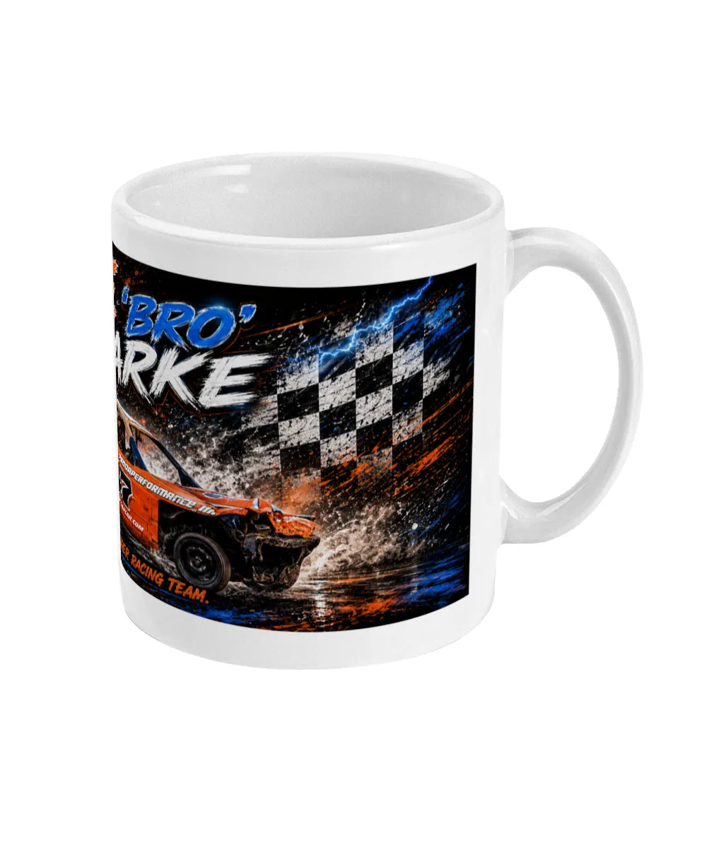 Lee “Bro” Clarke #247 Banger Racing Mug – right side view