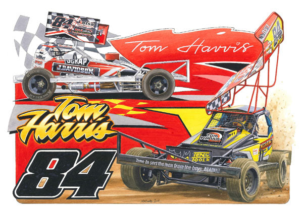 Brisca F1 #84 Tom Harris Shale and Tarmac Print