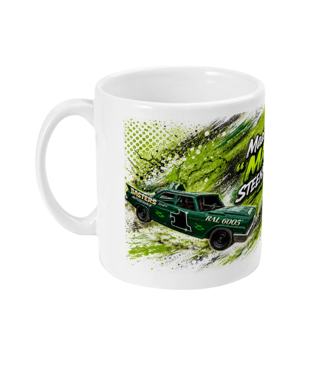 Maarten “Maai” #1 Banger Racing Mug – left side view