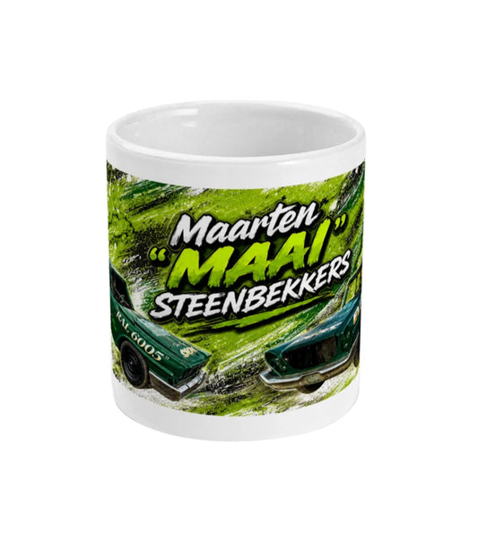 Maarten Maai Banger Racing Mug – front view