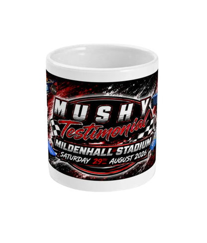 Mushy Testimonial Banger Racing Mug – front view