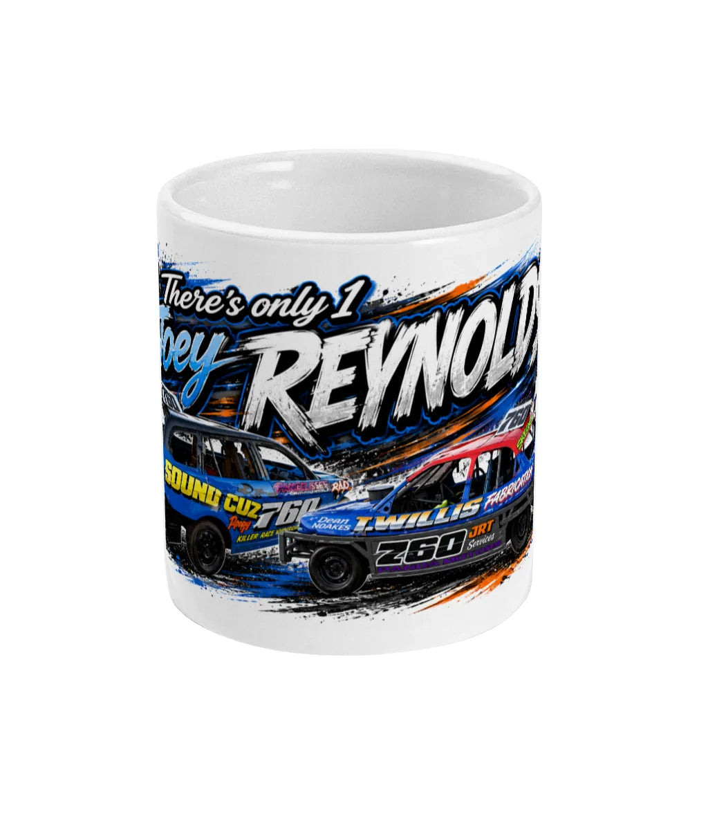 Joey Reynolds #760 2L Saloon Stock Car Mug – design 1 front view
