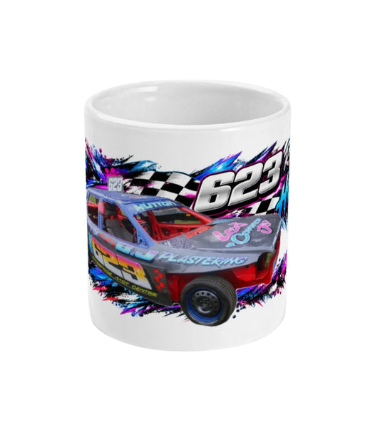 Ricky Tricky Hutton #623 Banger Racing Mug – front view