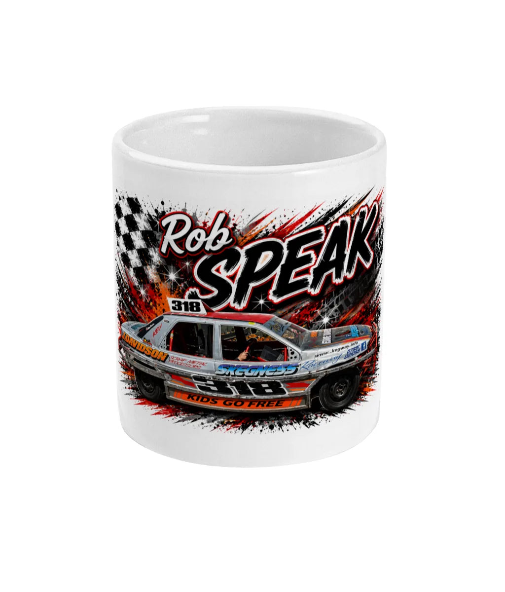 Rob Speak #318 BriSCA F1 Stock Car Mug – front view