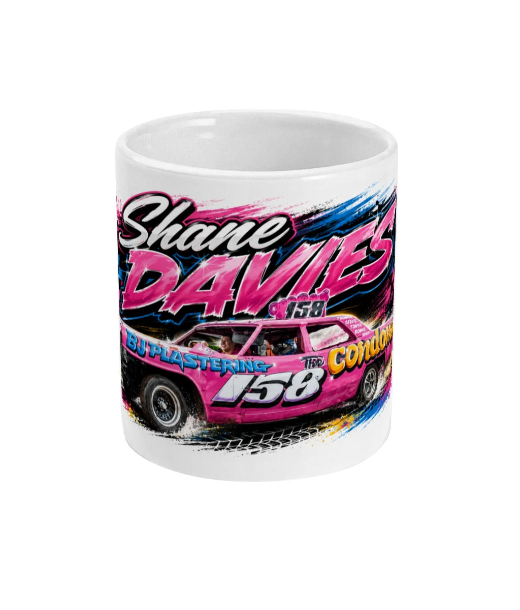 Shane Davies #158 Banger Racing Mug – front view