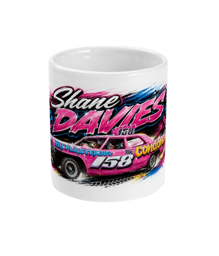 Shane Davies #158 Banger Racing Mug – front view
