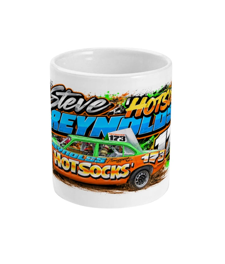 Steve Hotsocks Reynolds #733 Banger Racing Mug – front view