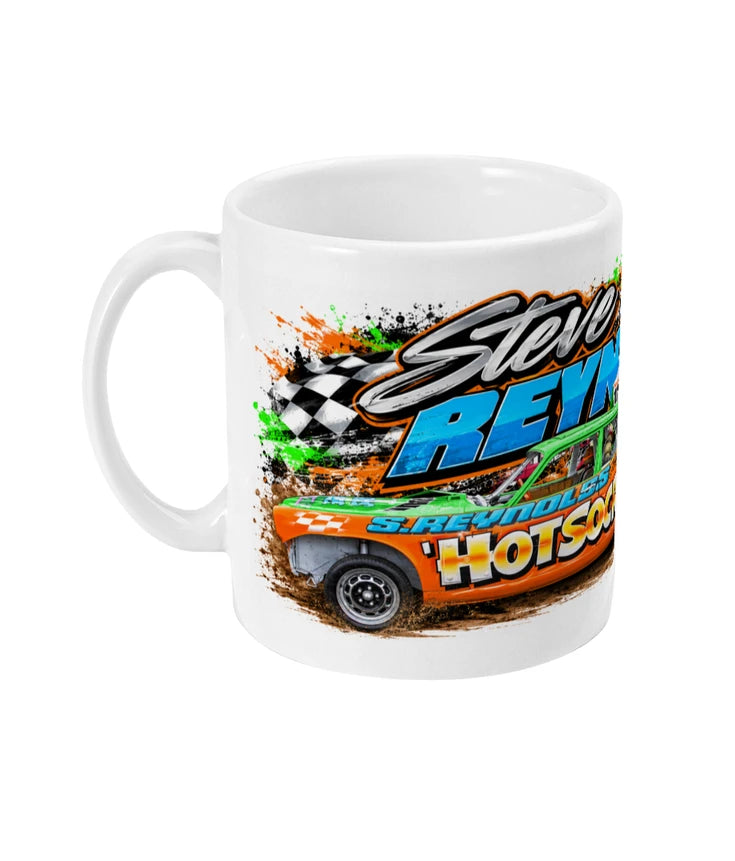 Steve Hotsocks Reynolds #733 Banger Racing Mug – left view