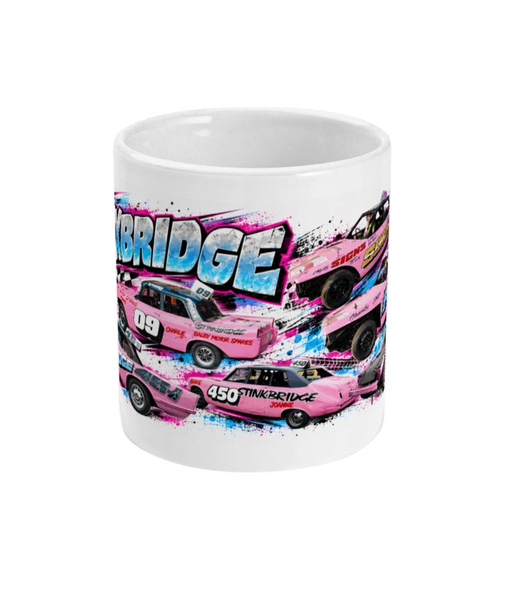 Stinkbridge Banger Racing Mug – front view