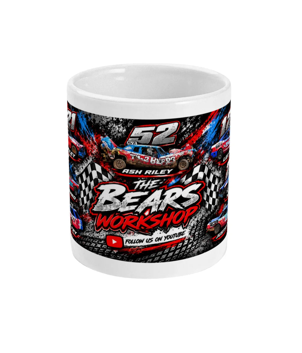 Team Bears Banger Racing Mug – front view