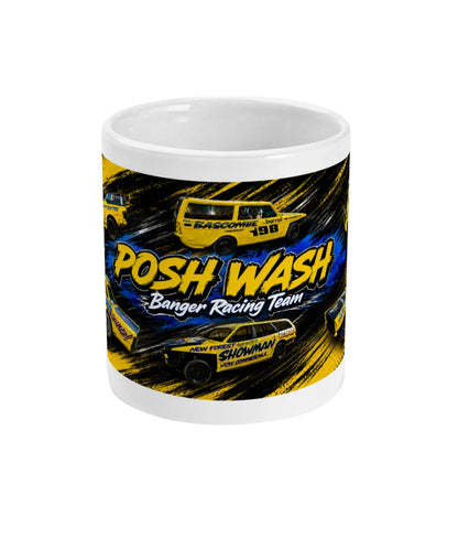 Team Poshwash Banger Racing Mug – front view