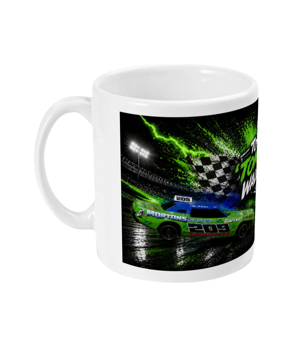 Tom Waller #209 Banger Racing Mug – left side view