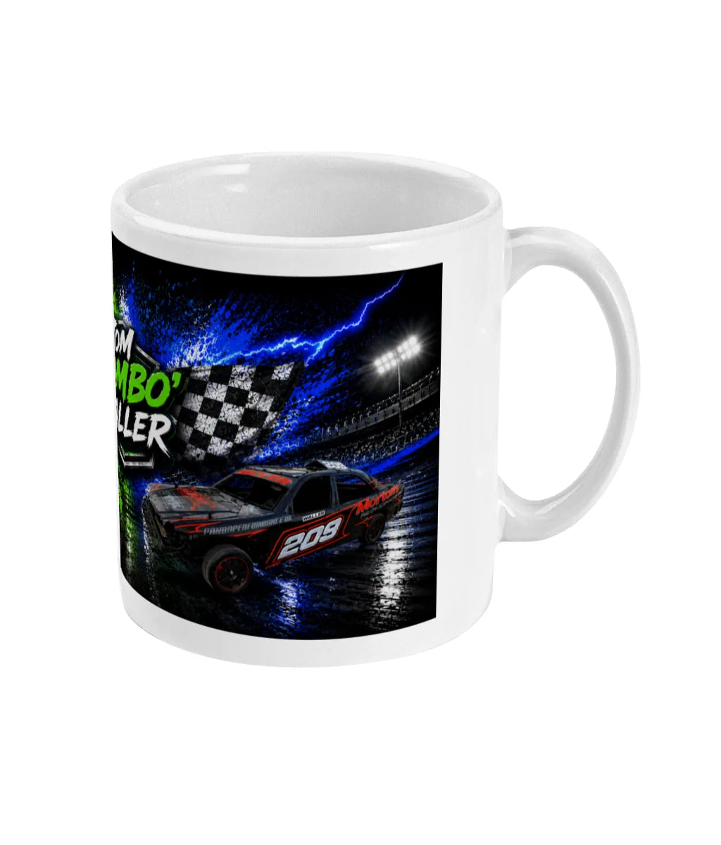 Tom Waller #209 Banger Racing Mug – right side view