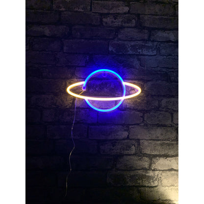 Planet LED NEON Wall Light - Wall Light - Stock Car & Banger Toy Tracks