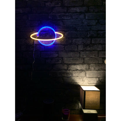 Planet LED NEON Wall Light - Wall Light - Stock Car & Banger Toy Tracks