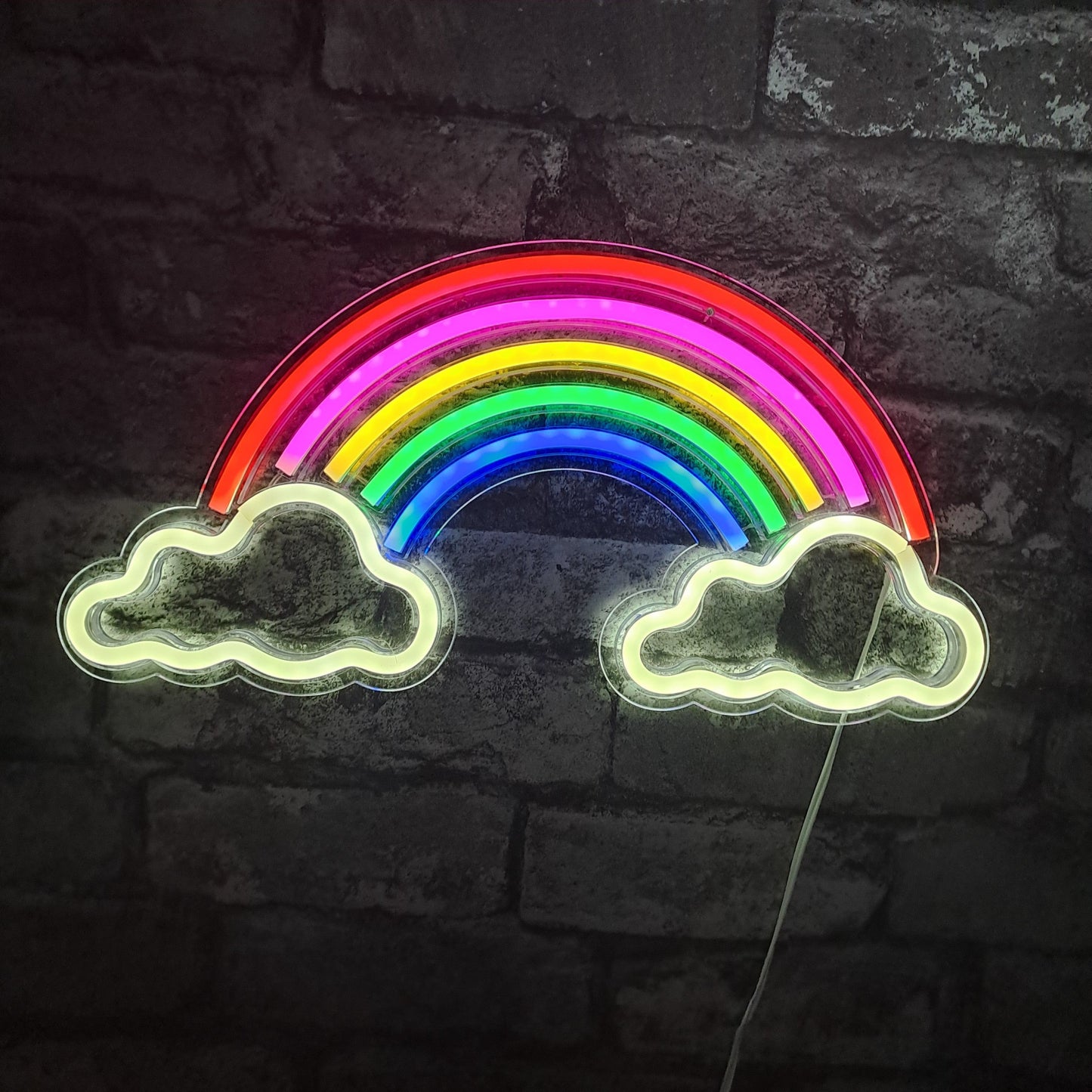 Rainbow Cloud LED NEON Wall Light - Wall Light - Stock Car & Banger Toy Tracks