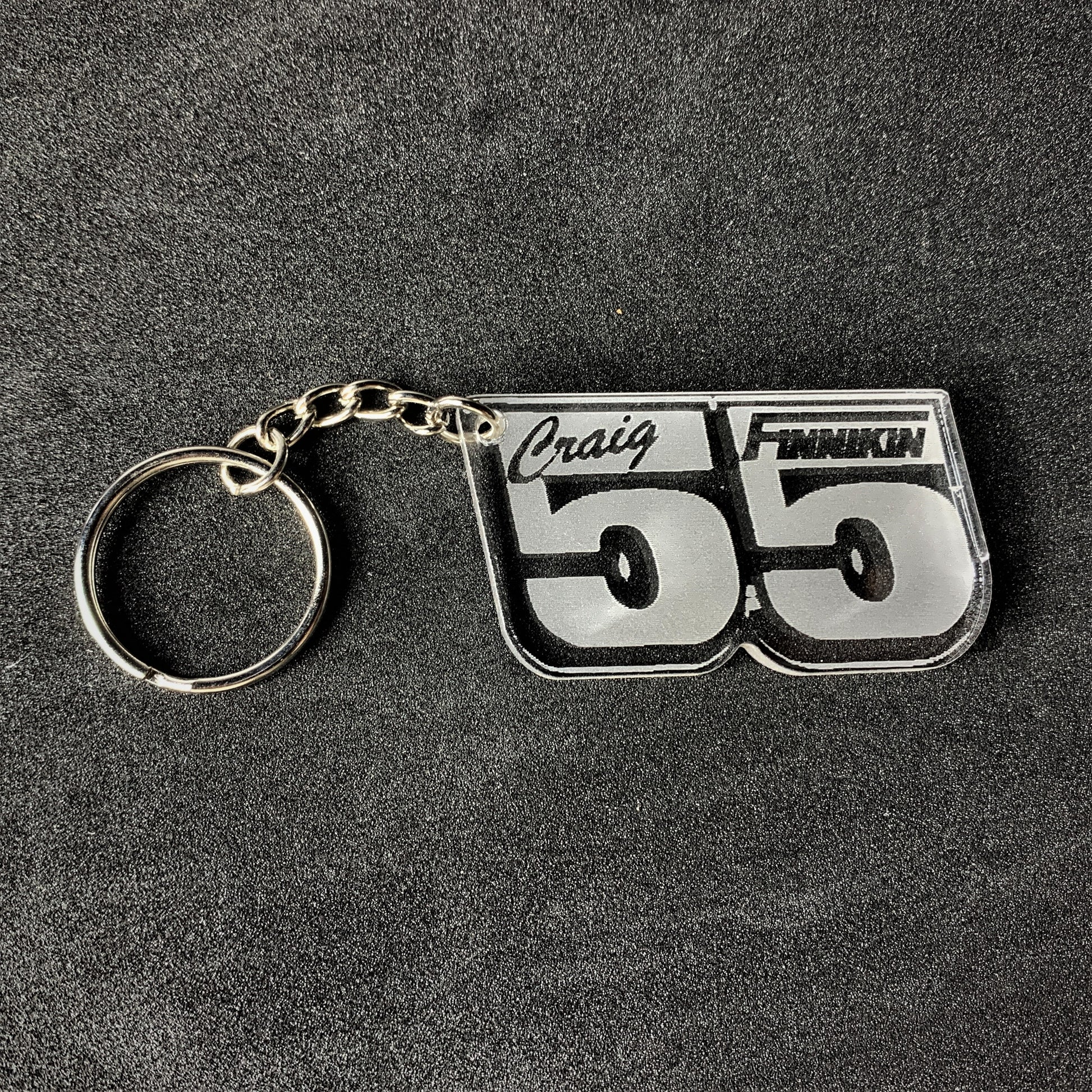 #55 Craig Finnikin Key Ring - Key Ring - Stock Car & Banger Toy Tracks